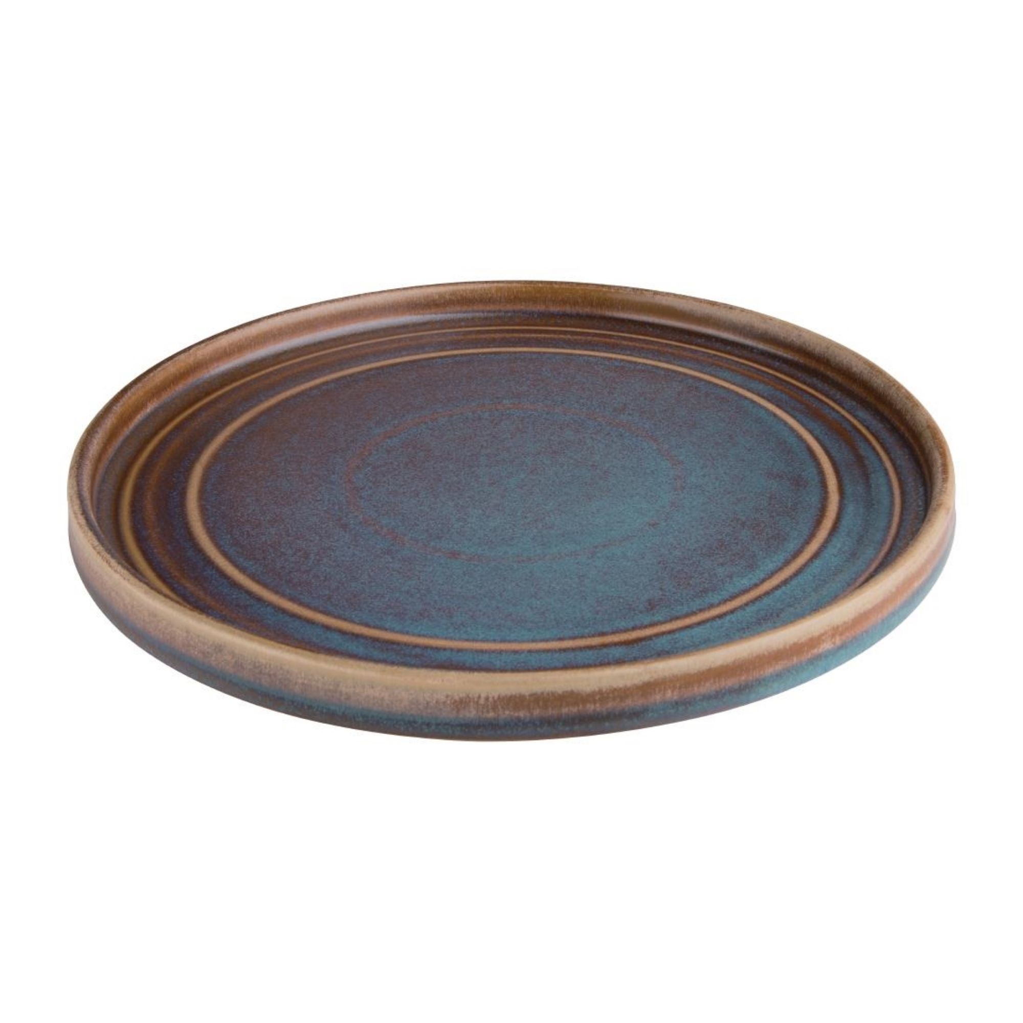 Picture of Olympia Cavolo Iridescent Flat Round Plate - 220mm (Box 6)
