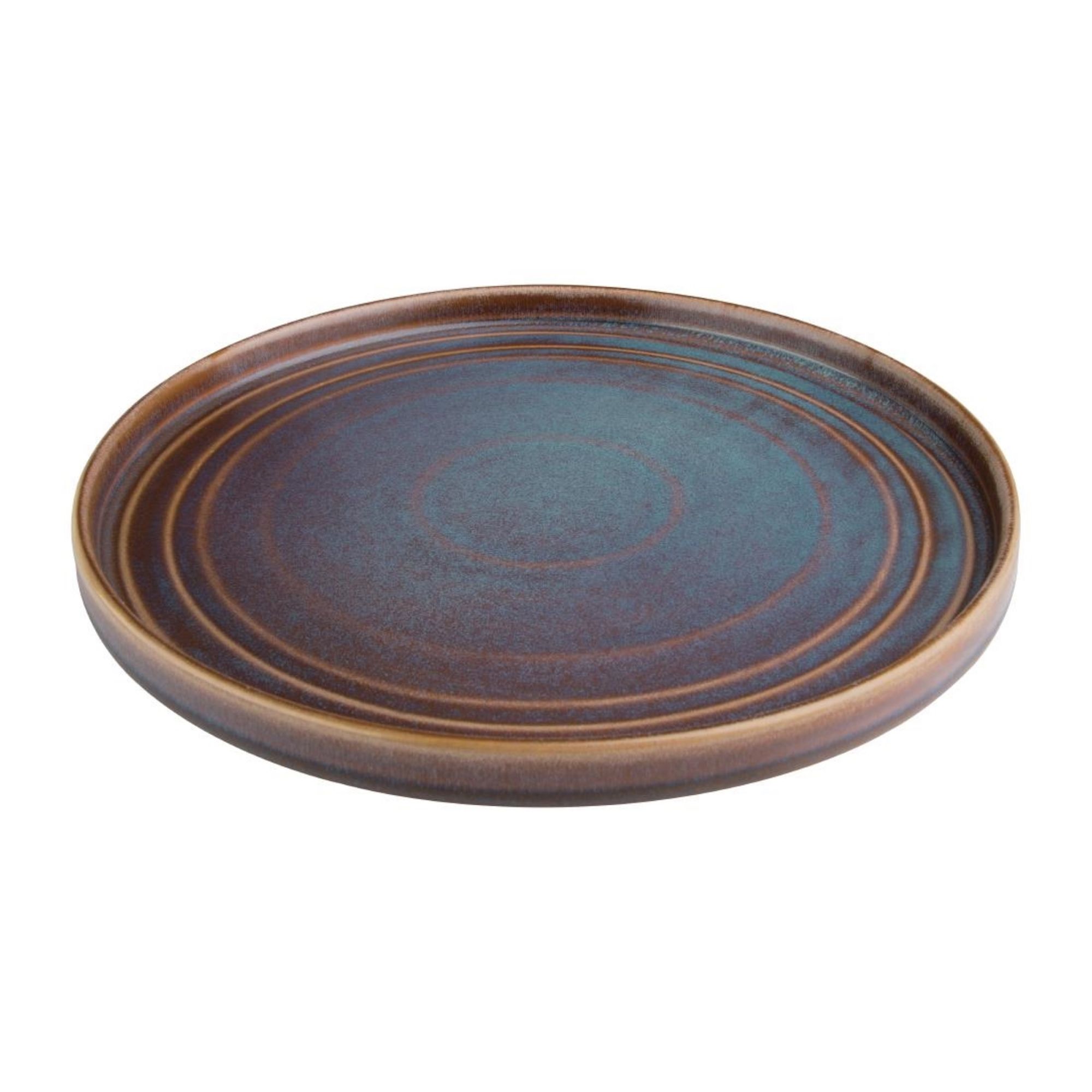 Picture of Olympia Cavolo Iridescent Flat Round Plate - 270mm (Box 4)