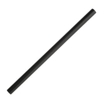 Picture of Fiesta Compostable Paper Smoothie Straws Black (Pack of 250)