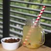 Picture of Fiesta Compostable Paper Smoothie Straws Red Stripes (Pack of 250) - FB147