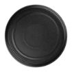 Picture of Olympia Cavolo Textured Black Flat Round Plate - 220mm (Box 6) - FD909