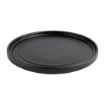 Picture of Olympia Cavolo Textured Black Flat Round Plate - 220mm (Box 6) - FD909