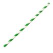 Picture of Fiesta Compostable Bendy Paper Straws Green Stripes (Pack of 250) - FB143