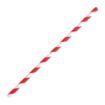 Picture of Fiesta Compostable Bendy Paper Straws Red Stripes (Pack of 250) - FB142