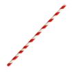 Picture of Fiesta Compostable Bendy Paper Straws Red Stripes (Pack of 250) - FB142