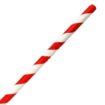 Picture of Fiesta Compostable Bendy Paper Straws Red Stripes (Pack of 250) - FB142