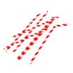 Picture of Fiesta Compostable Bendy Paper Straws Red Stripes (Pack of 250) - FB142