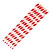 Picture of Fiesta Compostable Bendy Paper Straws Red Stripes (Pack of 250) - FB142