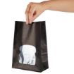 Picture of Colpac Recyclable Paper Sandwich Bags With Window Black (250 pack) - FA381