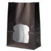 Picture of Colpac Recyclable Paper Sandwich Bags With Window Black (250 pack) - FA381