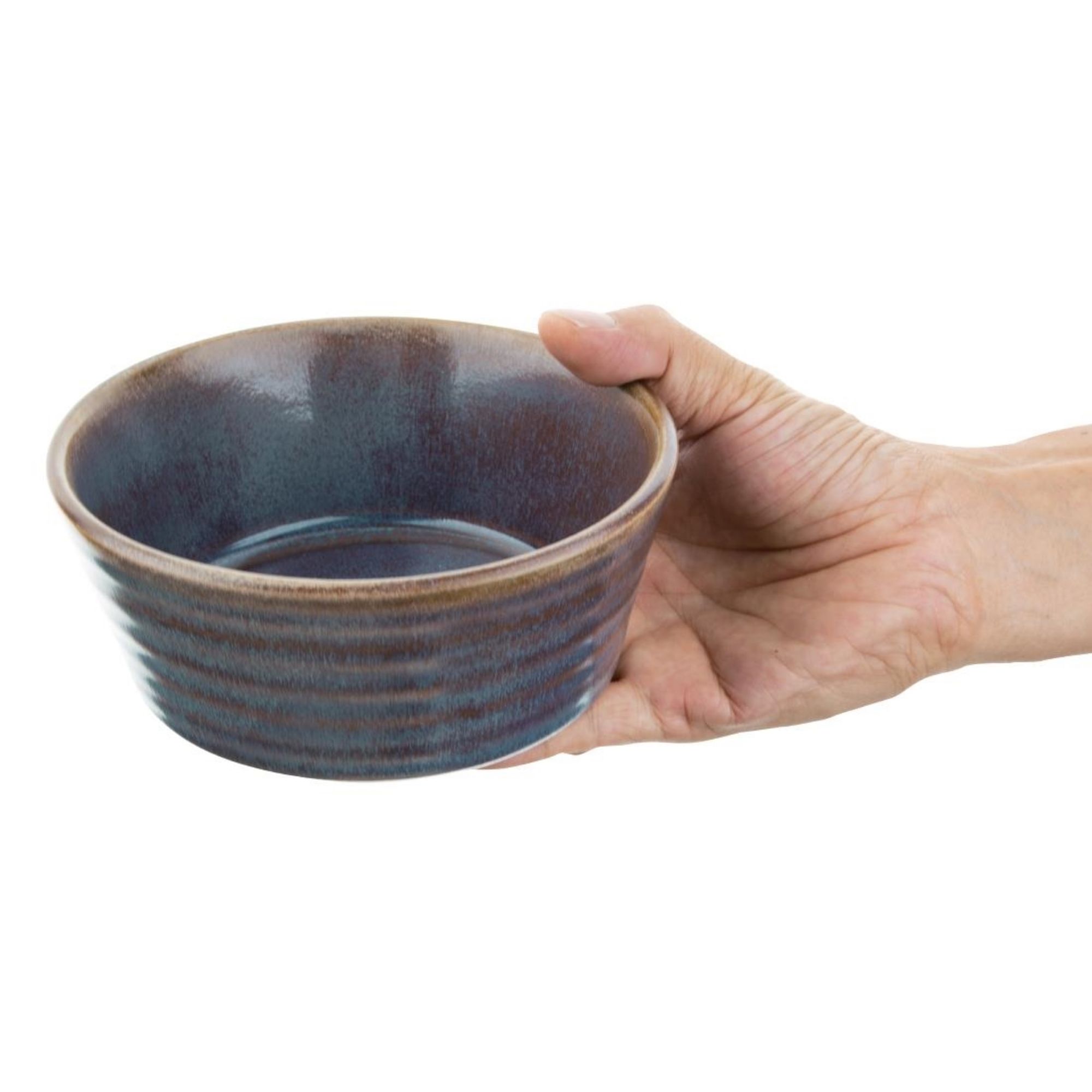 Picture of Olympia Cavolo Iridescent Flat Round Bowl - 143mm (Box 6)