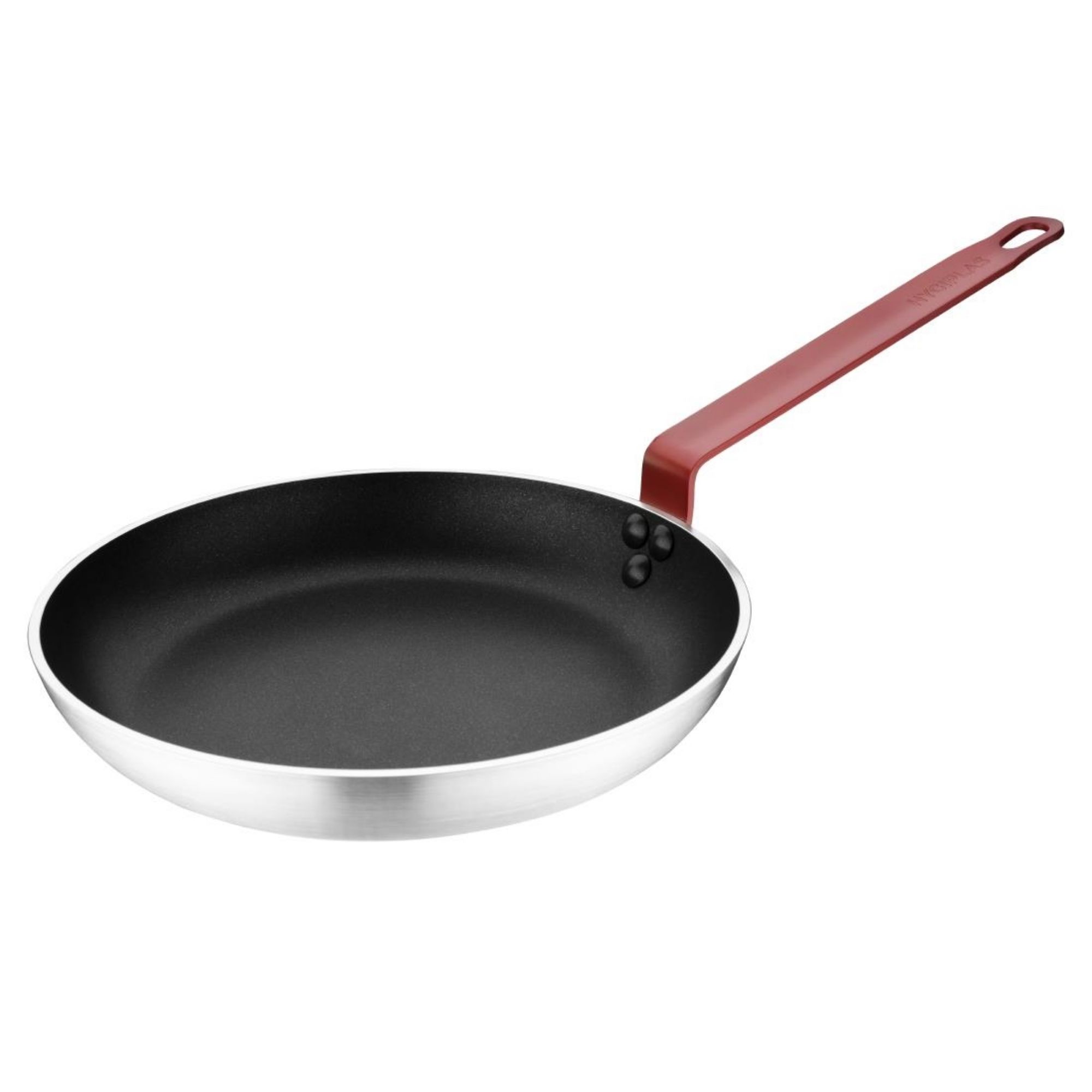 Picture of Hygiplas Aluminium Non-Stick Teflon Platinum Plus Frying Pan with Red Handle 28cm - FB475
