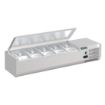 Picture of Polar G-Series Countertop Prep Fridge with Lid 5x 1/4GN - FA854