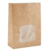 Picture of Colpac Recyclable Paper Sandwich Bags With Window Kraft (250 pack) - FA382