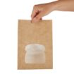 Picture of Colpac Recyclable Paper Sandwich Bags With Window Kraft (250 pack) - FA382