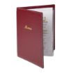 Picture of Olympia Faux Leather Menu Cover A4 Burgundy - E222