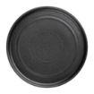 Picture of Olympia Cavolo Textured Black Flat Round Plate - 180mm (Box 6) - FD908