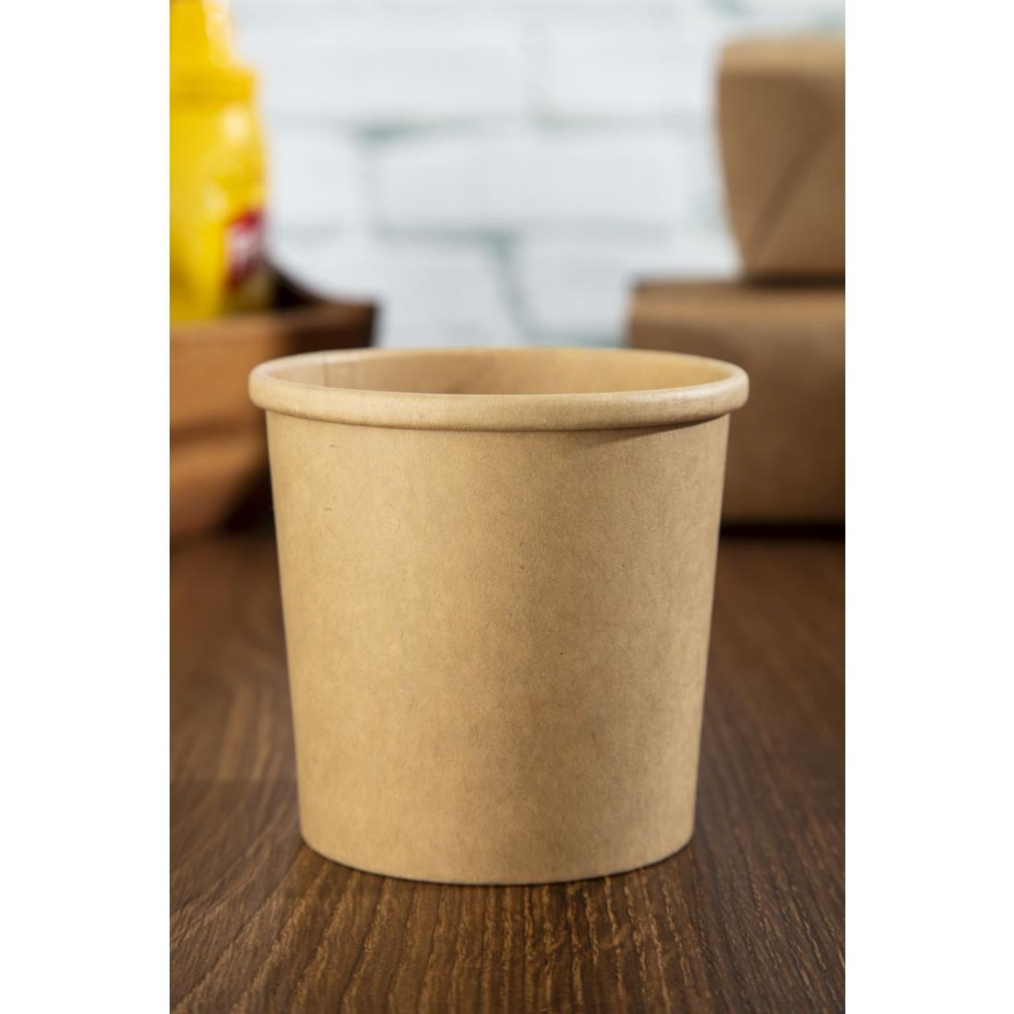 Picture of Colpac Recyclable Kraft Microwavable Soup Cups 350ml / 12oz (Pack of 500)