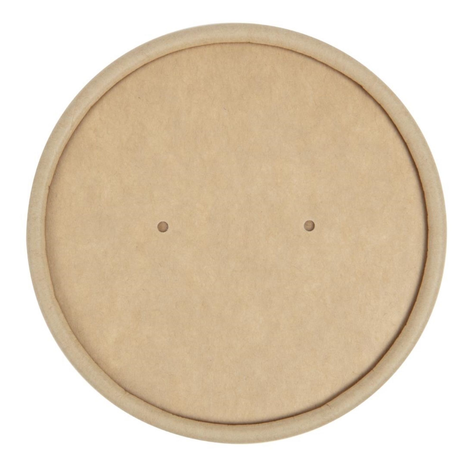 Picture of Colpac Recyclable Kraft Microwavable Soup Cup Lids 8oz and 12oz (Pack of 500)