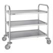 Picture of Vogue Stainless Steel 3 Tier Clearing Trolley Medium - F994