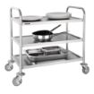 Picture of Vogue Stainless Steel 3 Tier Clearing Trolley Medium - F994
