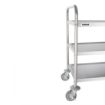 Picture of Vogue Stainless Steel 3 Tier Clearing Trolley Medium - F994