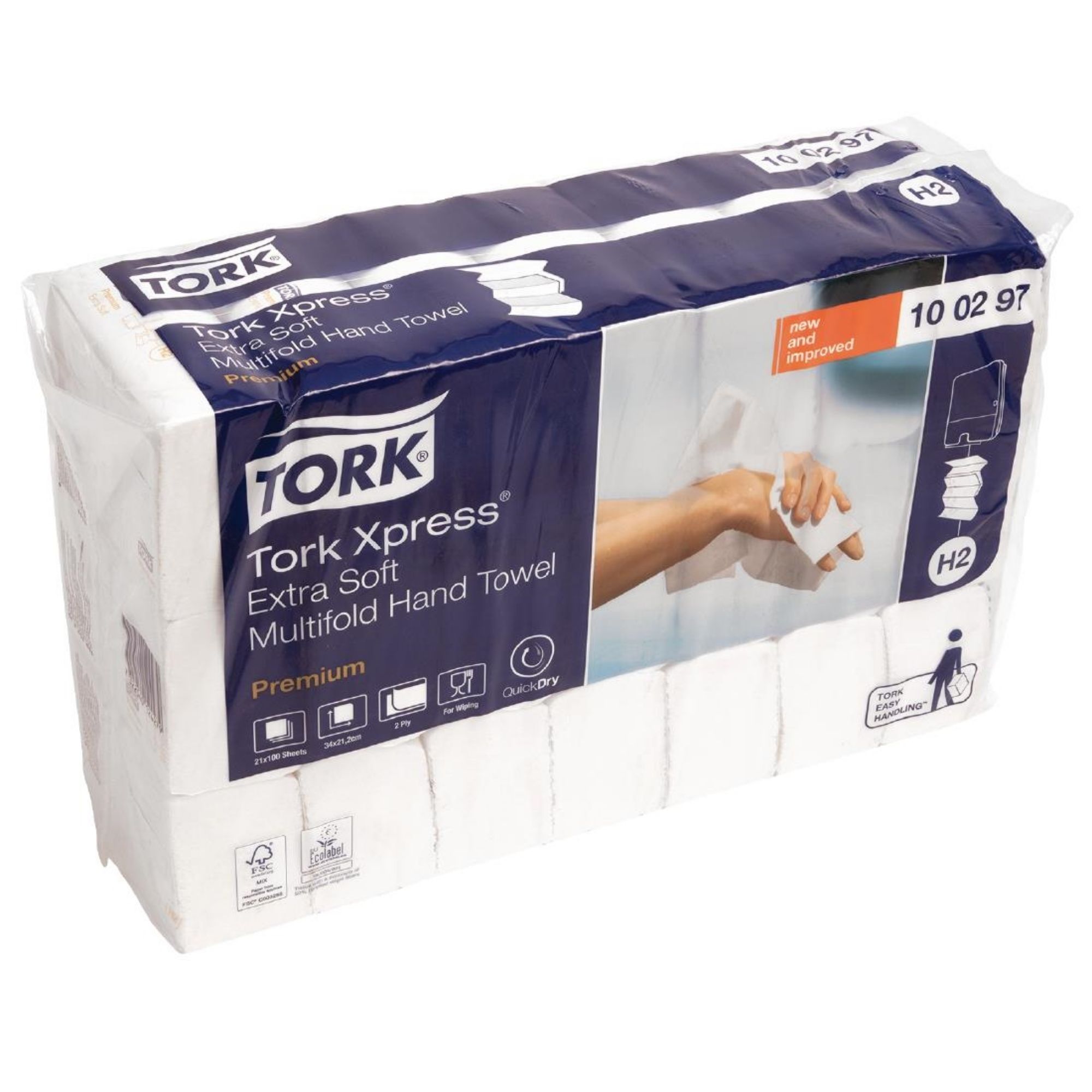 Picture of Tork Xpress Extra-Soft Multi-Fold Hand Towels 2-Ply (2100 Pack)