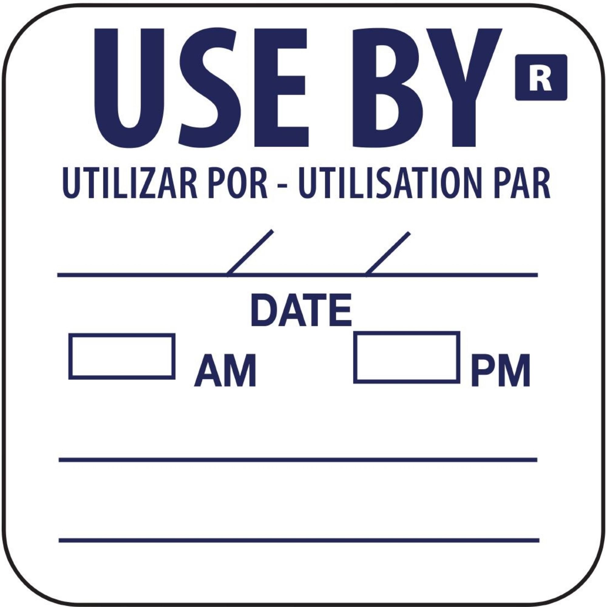 Picture of Hygiplas Removable Use By Labels (Pack of 1000) - E150