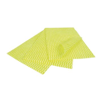 Picture of EcoTech Envirowipe Antibacterial Compostable Cleaning Cloths Yellow (25 Pack)