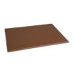 Picture of Hygiplas High Density Antibacterial Brown Chopping Board 455x305x12mm - F160