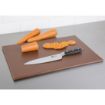 Picture of Hygiplas High Density Antibacterial Brown Chopping Board 455x305x12mm - F160