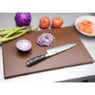 Picture of Hygiplas High Density Antibacterial Brown Chopping Board 455x305x12mm - F160