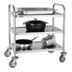 Picture of Vogue Stainless Steel 3 Tier Clearing Trolley Small - F993