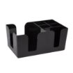 Picture of Olympia Kristallon Plastic Bar Caddy Black - F980
