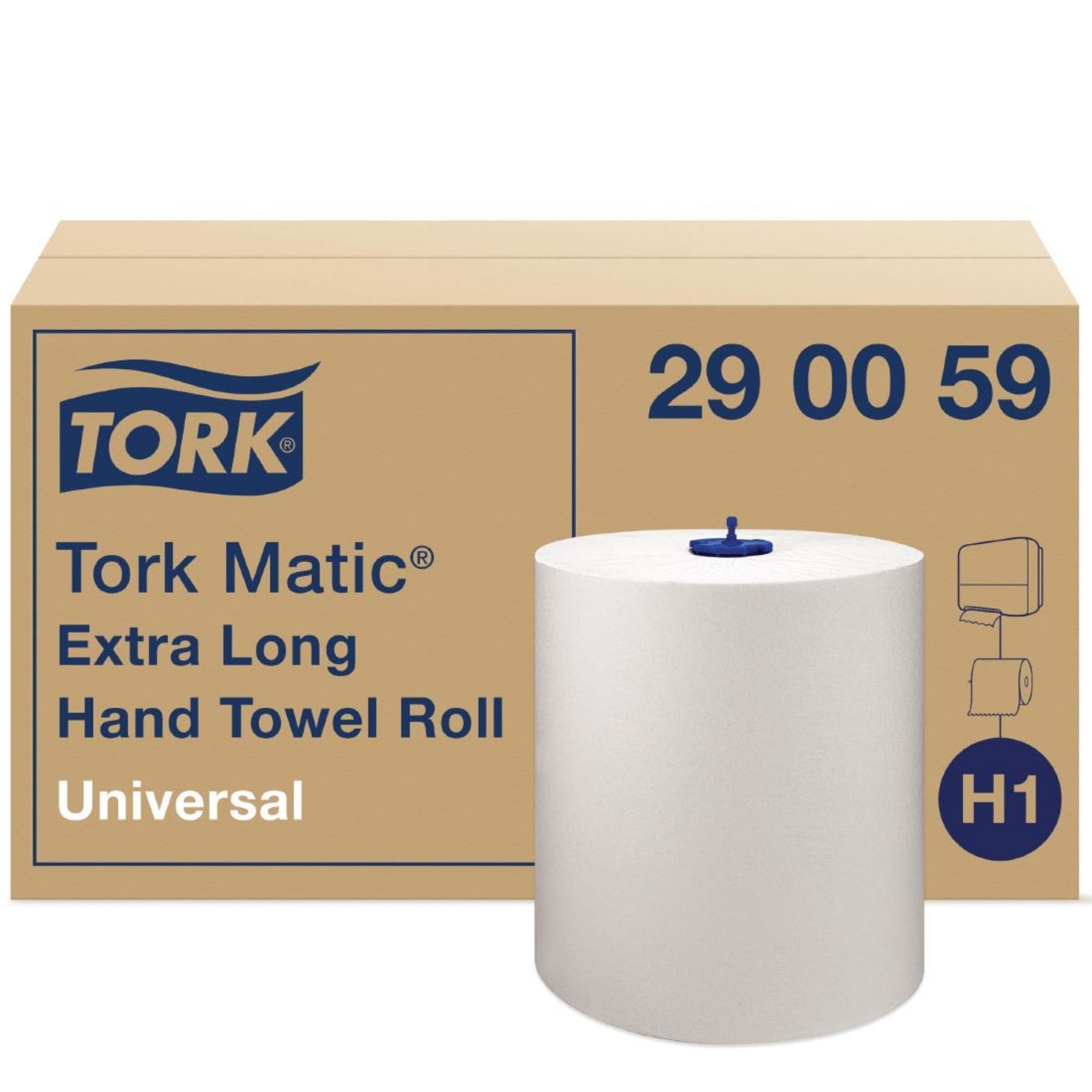 Picture of Tork Matic Extra-Long Hand Towel Rolls 1-Ply 280m (Pack of 6)