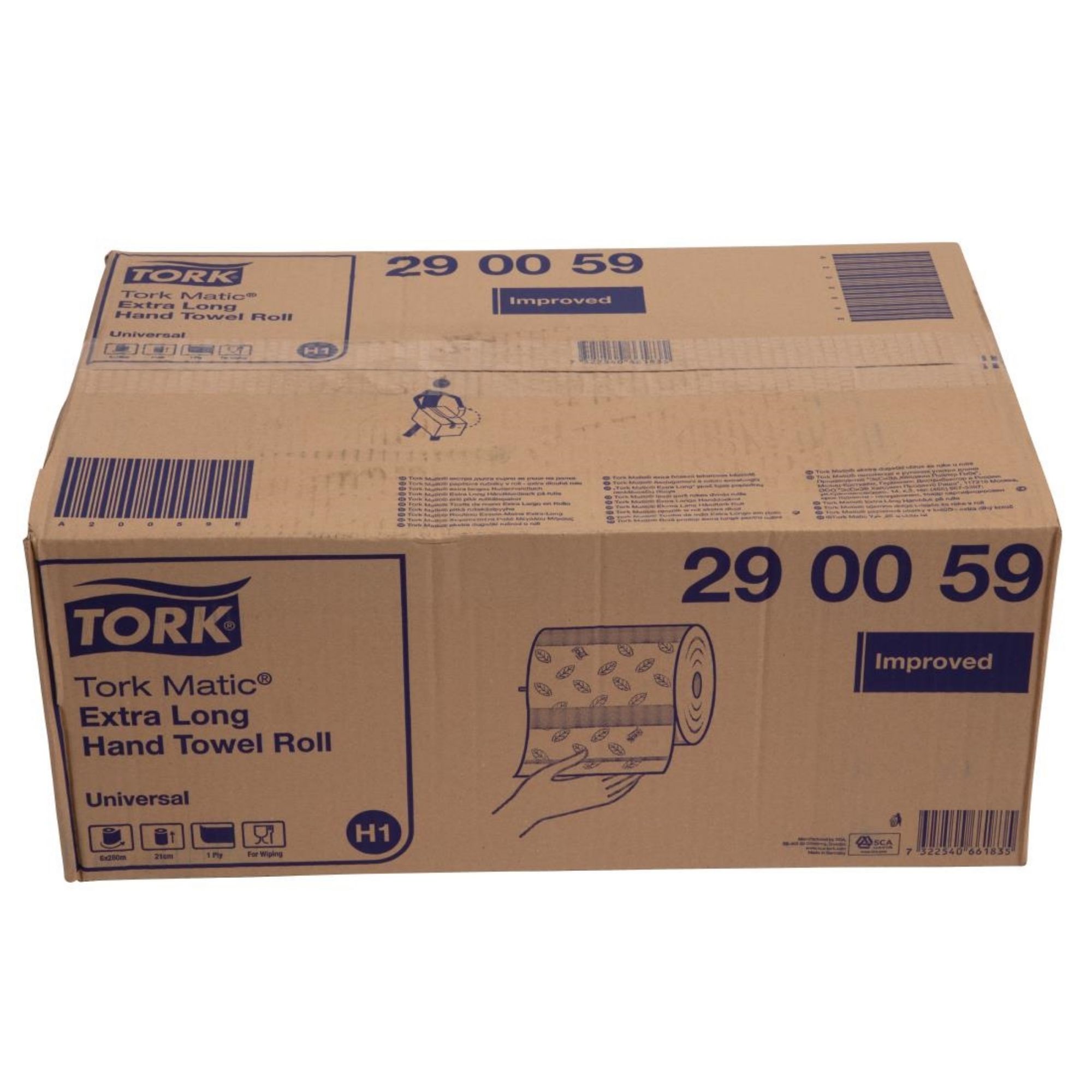 Picture of Tork Matic Extra-Long Hand Towel Rolls 1-Ply 280m (Pack of 6)