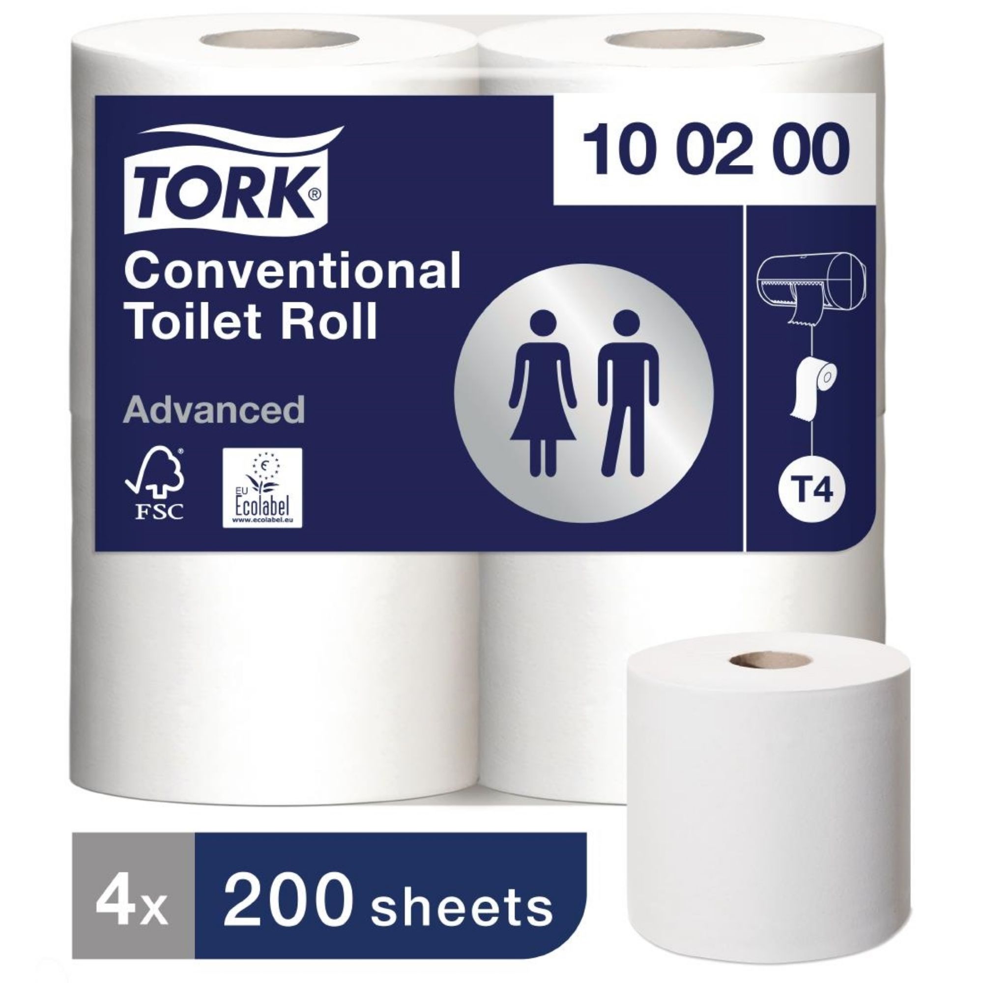 Picture of Tork Advanced Conventional Toilet Rolls (Pack of 36)