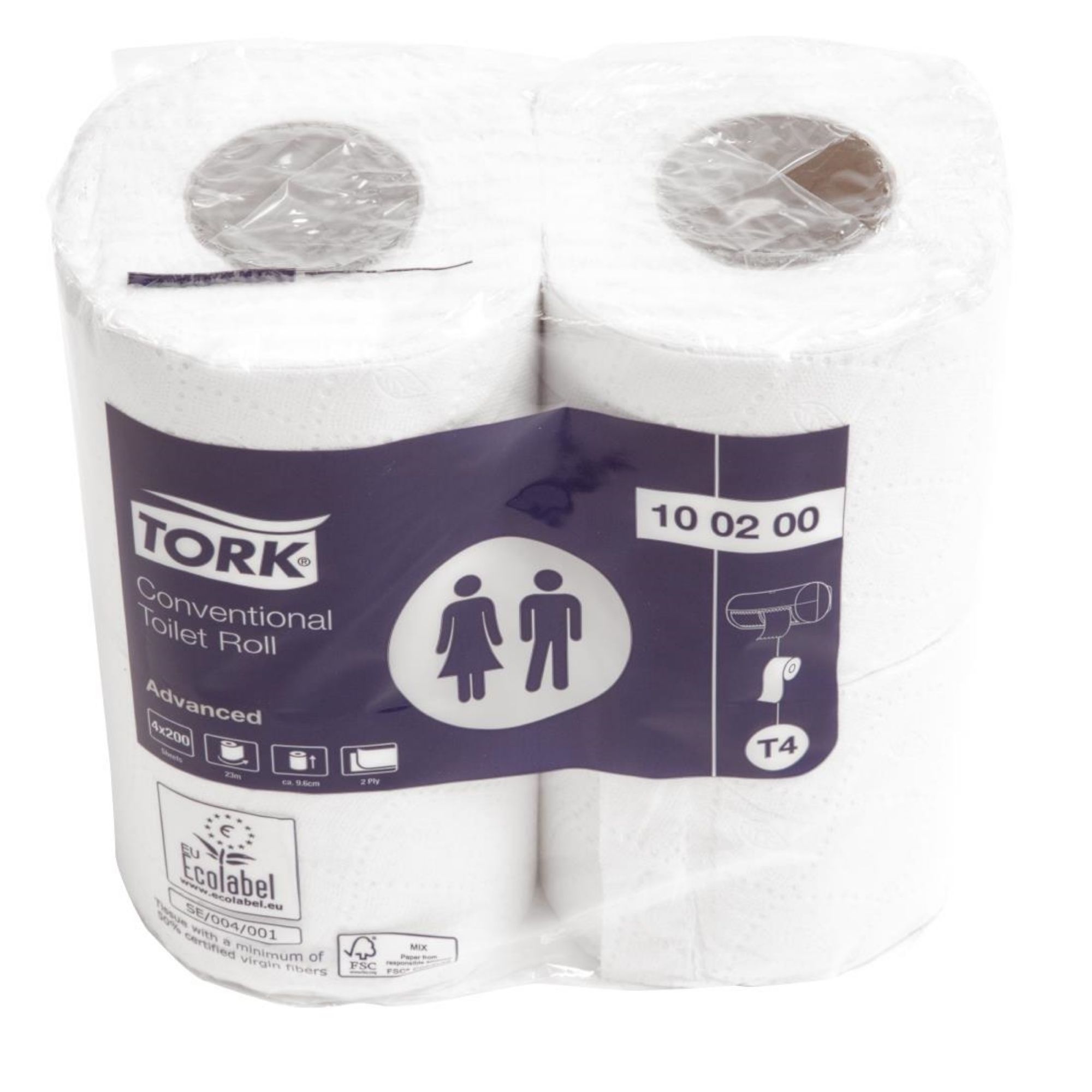 Picture of Tork Advanced Conventional Toilet Rolls (Pack of 36)