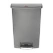 Picture of Rubbermaid Slim Jim Step On Front Step Pedal Bin Grey 90Ltr - DY117