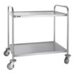 Picture of Vogue Stainless Steel 2 Tier Clearing Trolley Large - F998