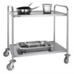 Picture of Vogue Stainless Steel 2 Tier Clearing Trolley Large - F998