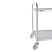 Picture of Vogue Stainless Steel 2 Tier Clearing Trolley Large - F998