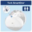 Picture of Tork SmartOne Mini Toilet Roll Dispenser White - FA701