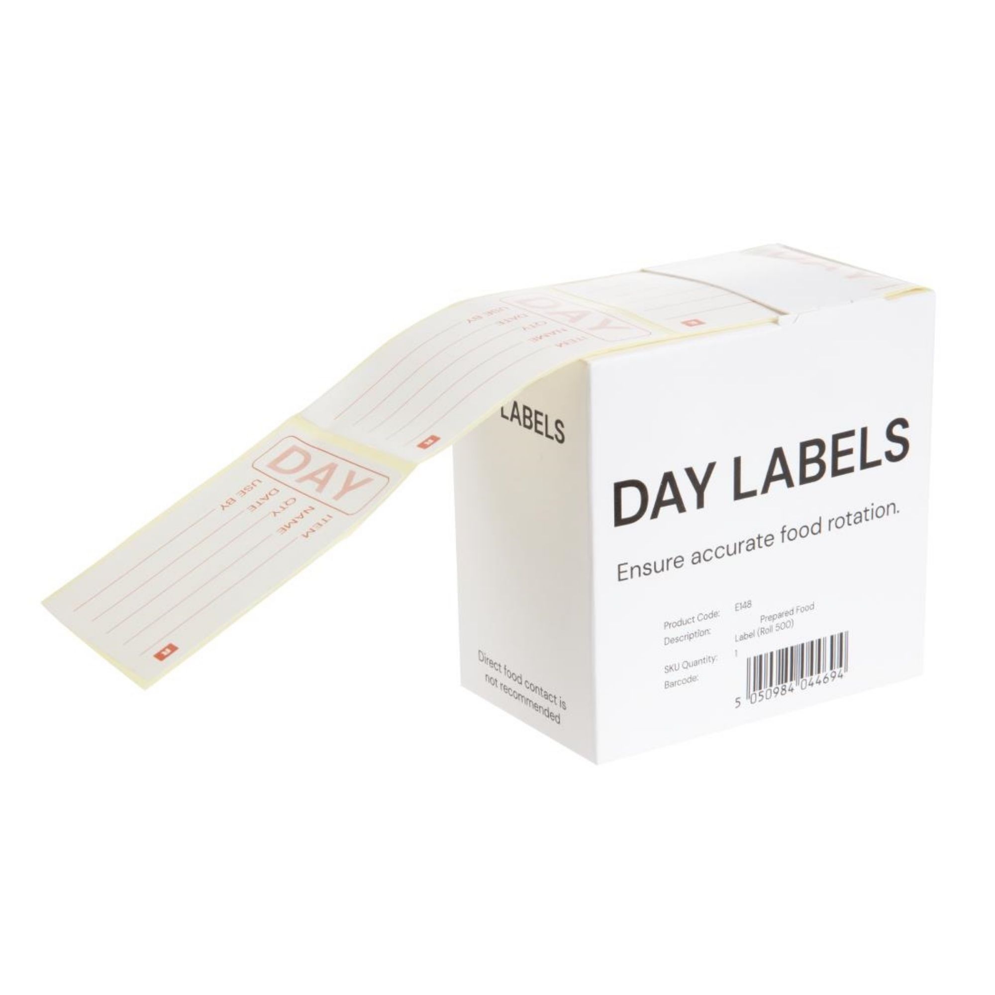 Picture of Hygiplas Removable Prepped Food Labels (Pack of 500)