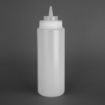 Picture of Vogue Clear Wide Neck Squeeze Sauce Bottle 32oz - E093