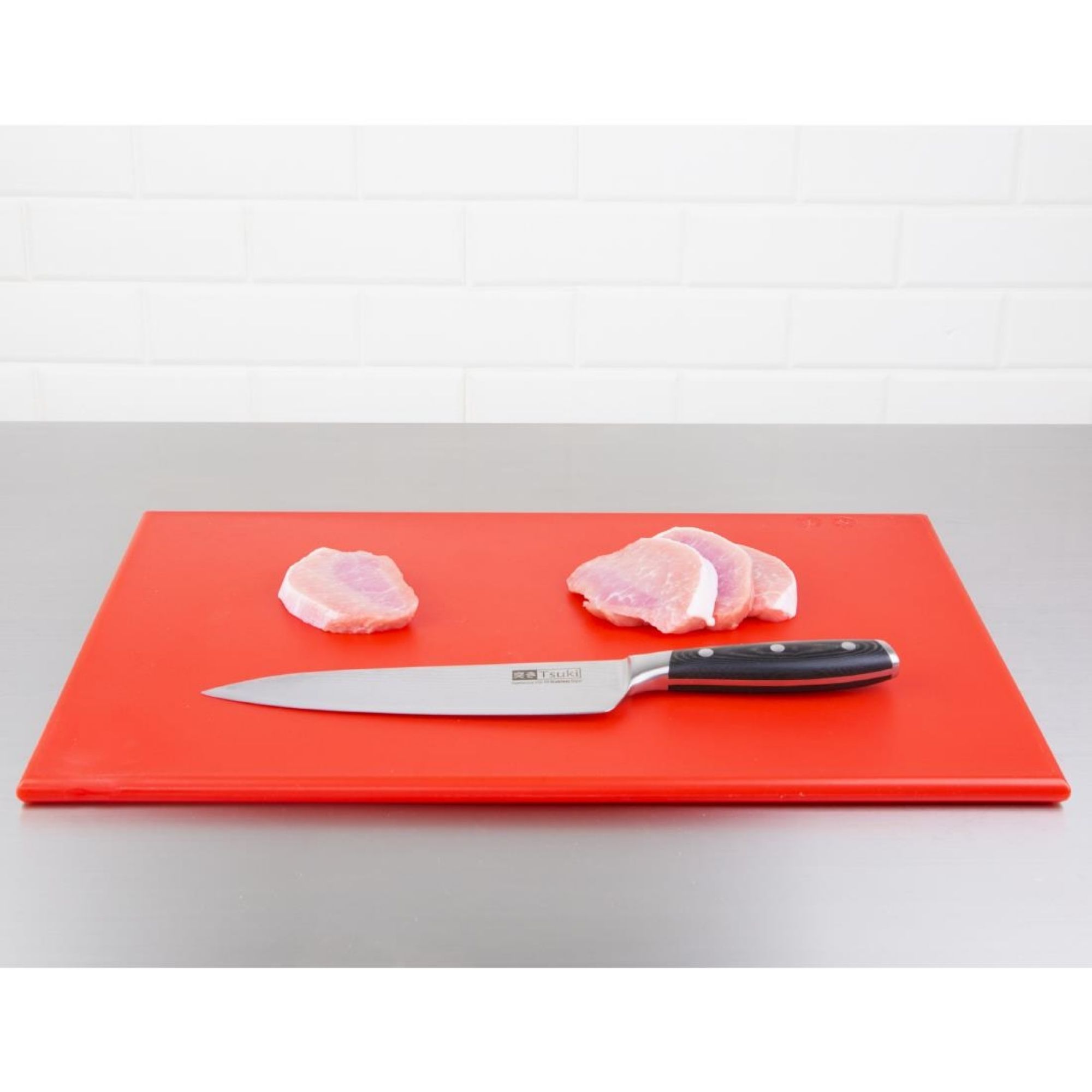 Picture of Hygiplas High Density Antibacterial Red Chopping Board 455x305x12mm