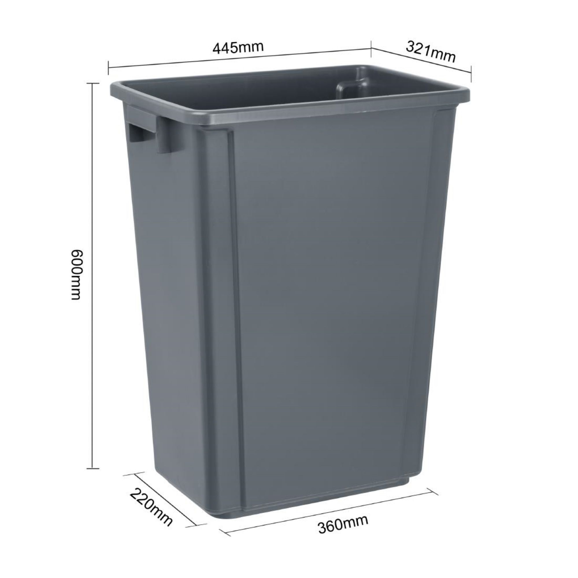 Picture of Jantex Slim Bin Grey 60Ltr