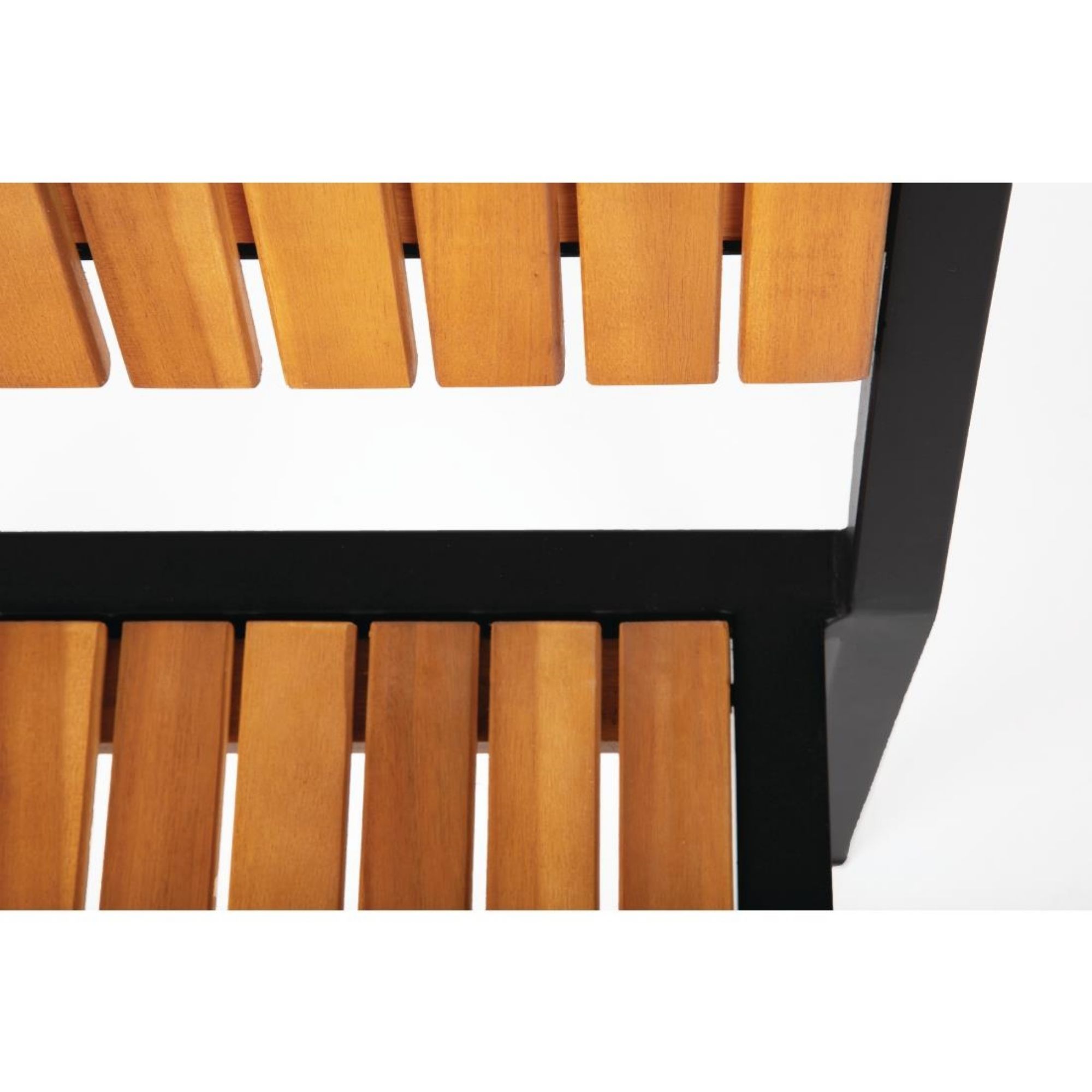 Picture of Bolero Steel & Acacia Side Chairs (Pack of 4)