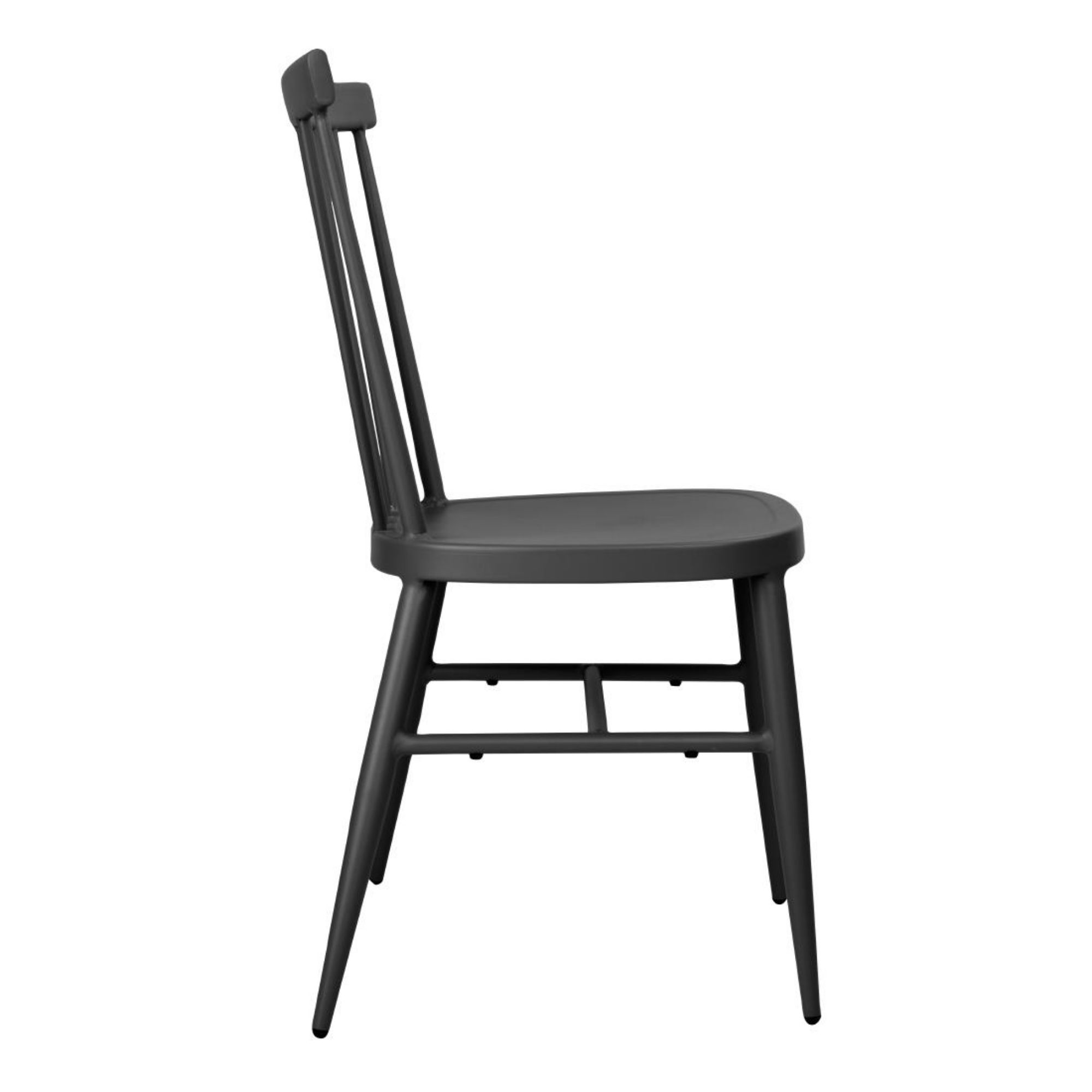 Picture of Bolero Windsor Aluminium Black Chairs (Pack of 4)