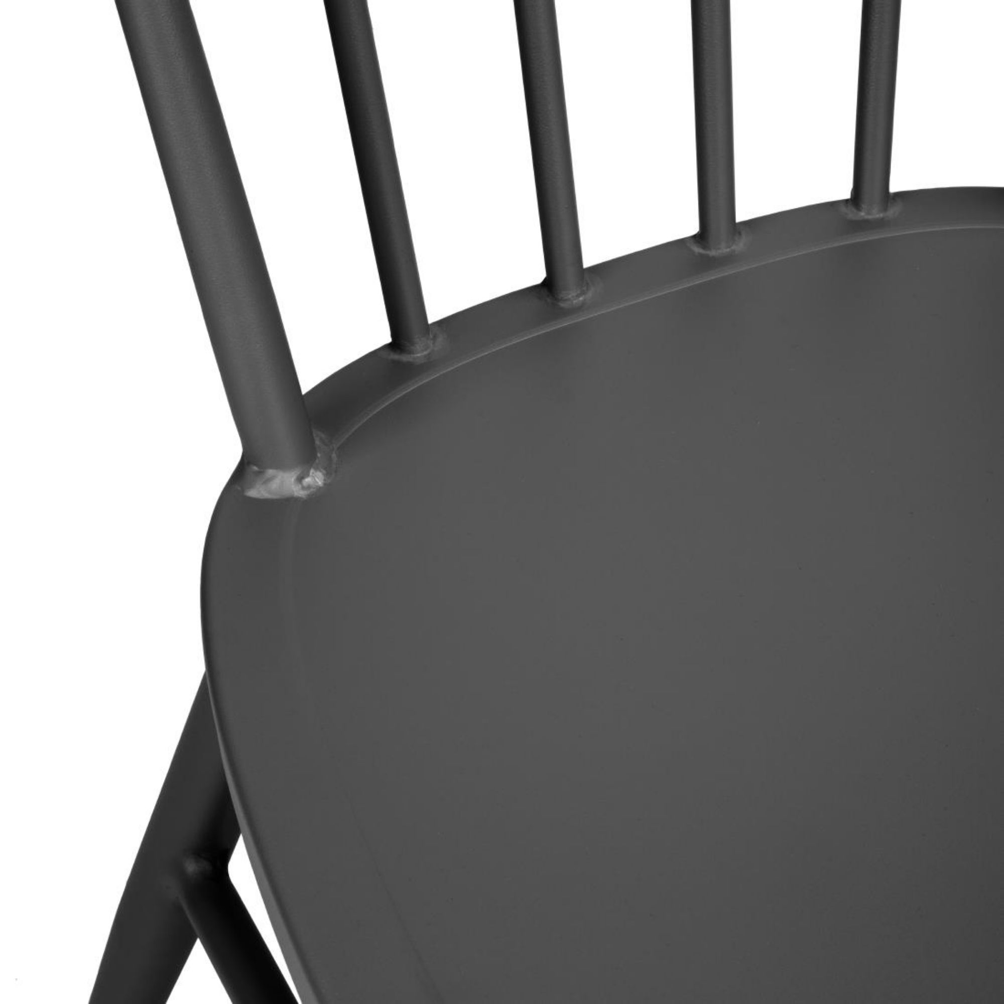 Picture of Bolero Windsor Aluminium Black Chairs (Pack of 4)